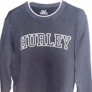 Mens Medium Black Hurley Crewneck